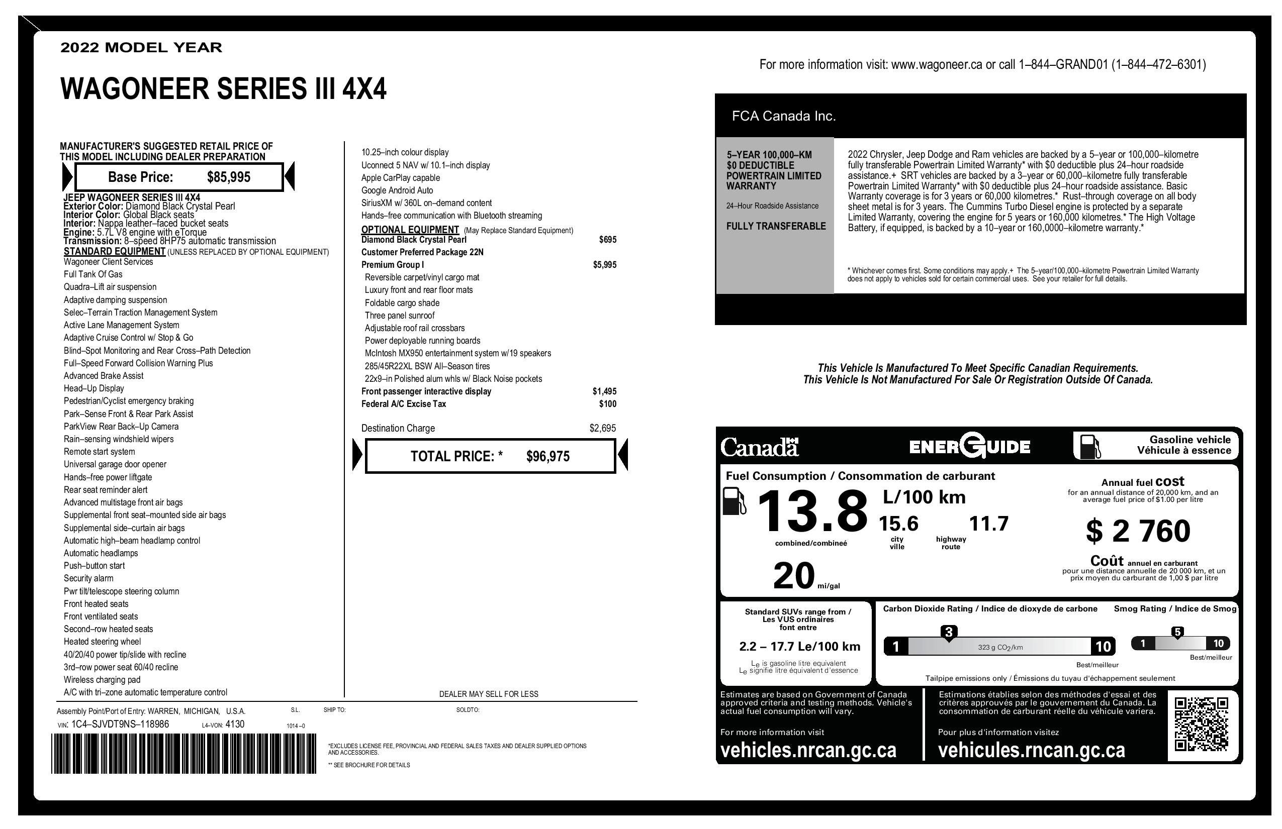 2022 Jeep Wagoneer Series III 4x4