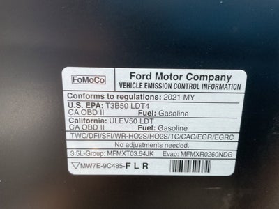 2021 Ford F-150 Lariat Crew Cab 4x4