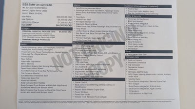 2025 BMW X4 xDrive30i AWD